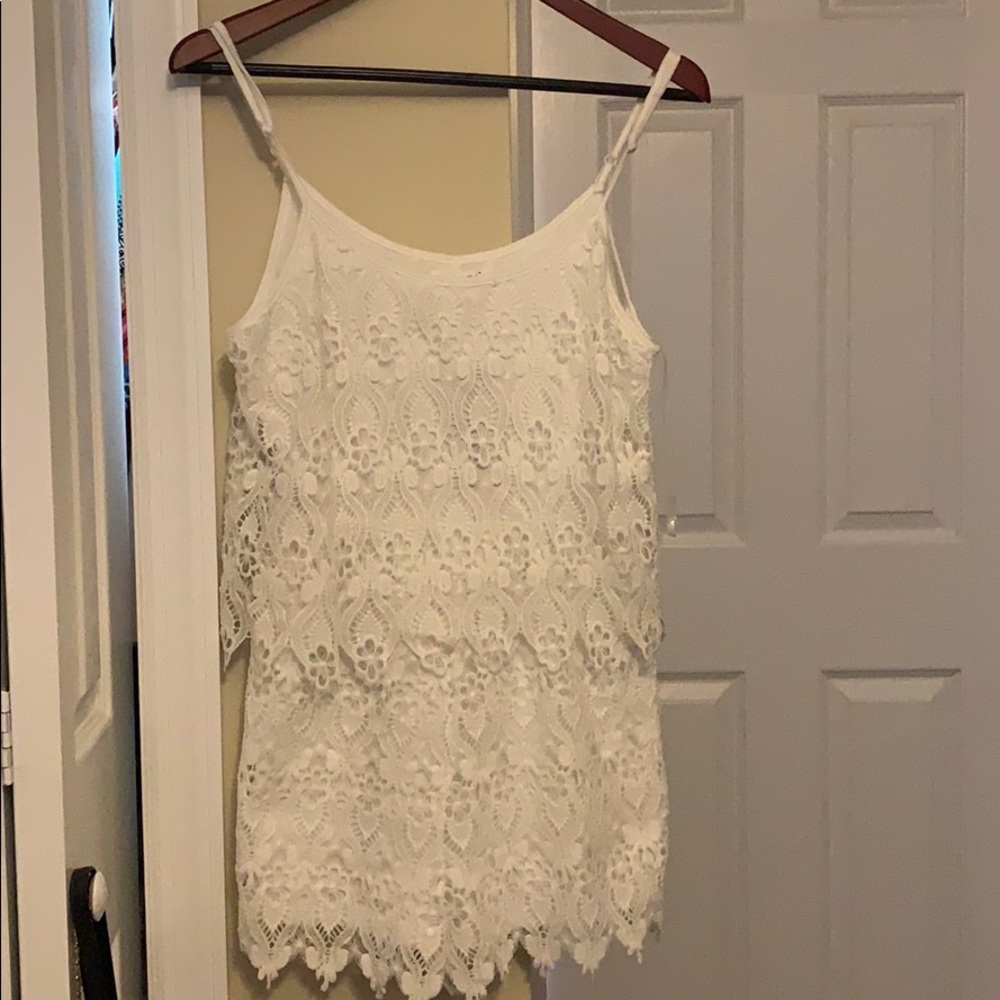 White Lace Romper